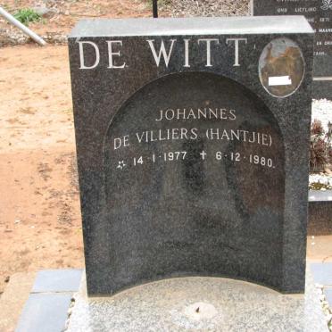 WITT Johannes De Villiers, de 1977-1980