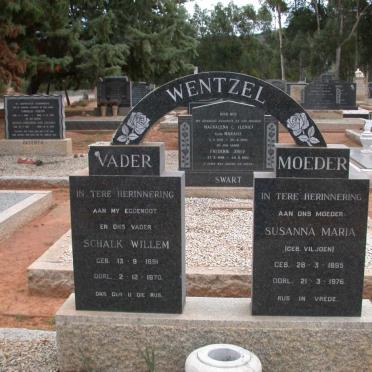 WENTZEL Schalk Willem 1891-1970 &amp; Susanna Maria VILJOEN 1895-1976