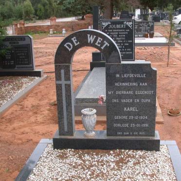 WET Karel, de 1934-1991