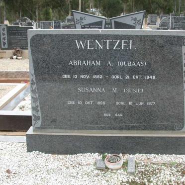 WENTZEL Abraham A. 1892-1949 &amp; Susanna M. 1898-1977