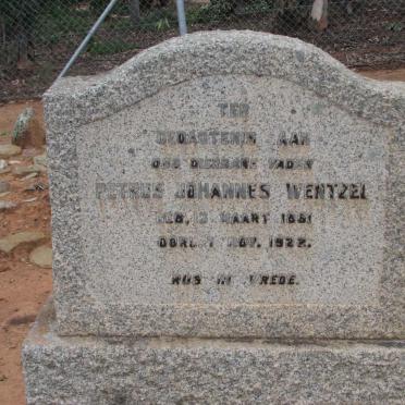 WENTZEL Petrus Johannes 1851-1928