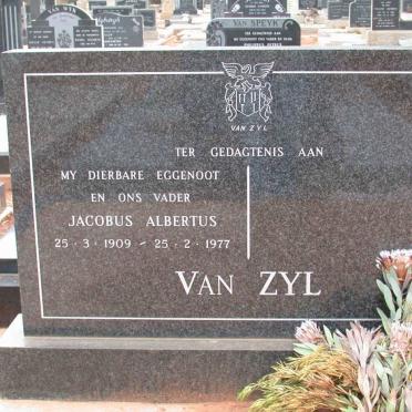 ZYL Jacobus Albertus, van 1909-1977