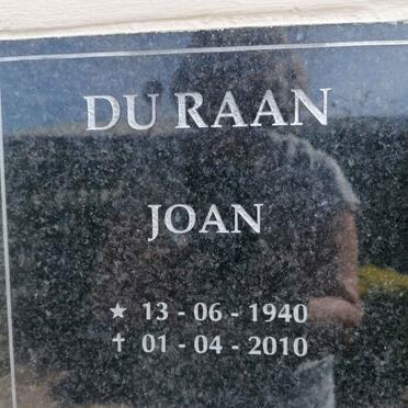 RAAN Joan, du 1940-2010