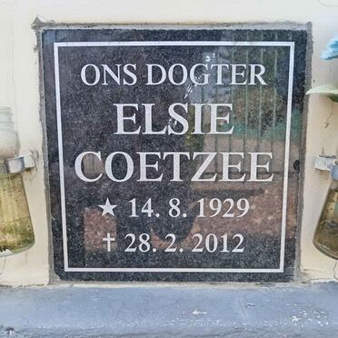 COETZEE Elsie 1929-2012