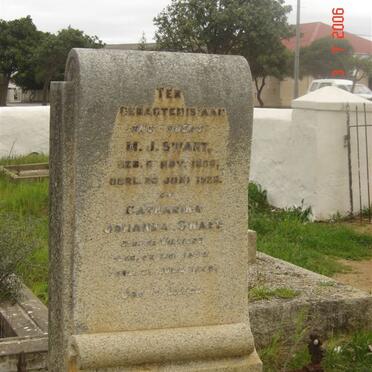 SWART M.J. 1859-1979 &amp; Catharina Johanna DE VILLIERS 1852-