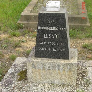 ALBERTYN Elsabe 1913-1926