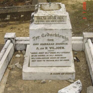 VILJOEN Zoontje 1915-1922