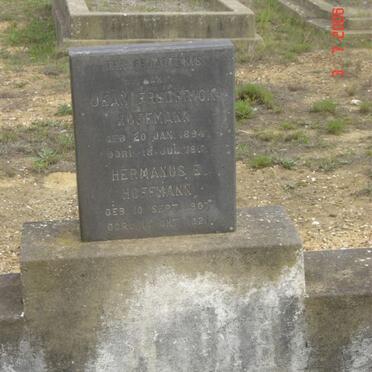 HOFFMANN Jean Frederick1894-1911 :: HOFFMANN Hermanus E. 1907-1921