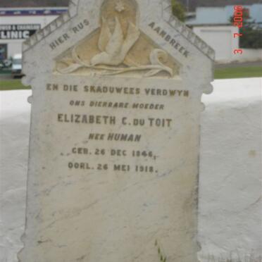 TOIT  Elizabeth C., du  nee HUMAN 1846-1918