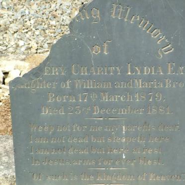 BROWN ?ery Charity Lydia Earl 1879-1881