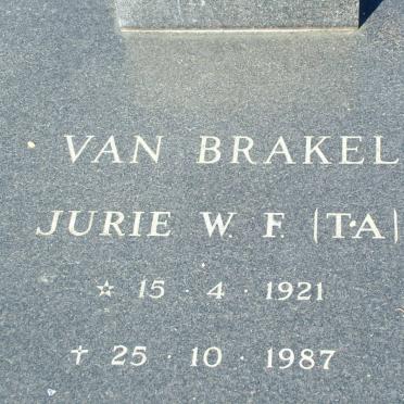 BRAKEL Jurie W.F., van 1921-1987