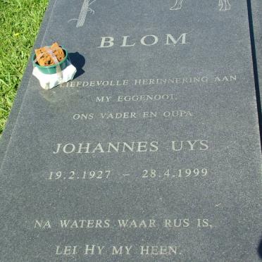 BLOM Johannes Uys 1927-1999