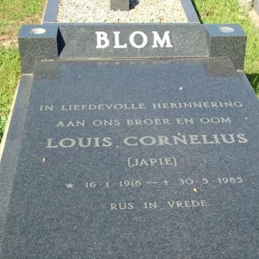 BLOM Louis Cornelius 1916-1985