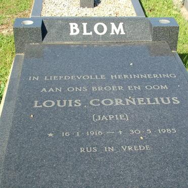 BLOM Louis Cornelius 1916-1985