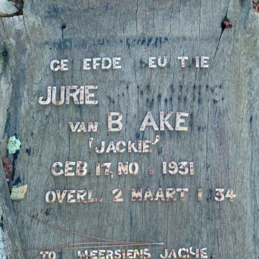 BRAKEL Jurie ?., van 1931-1934