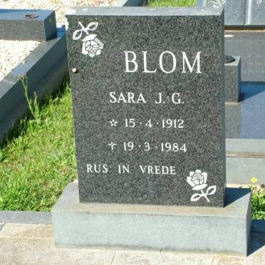 BLOM Sara J.G. 1912-1984