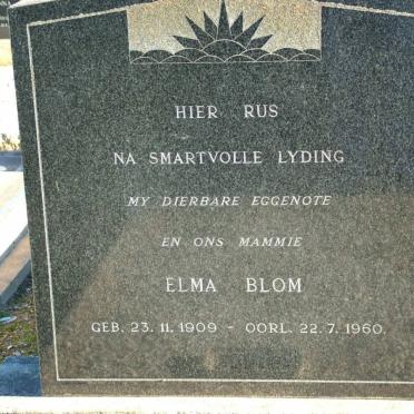 BLOM Elma 1909-1960