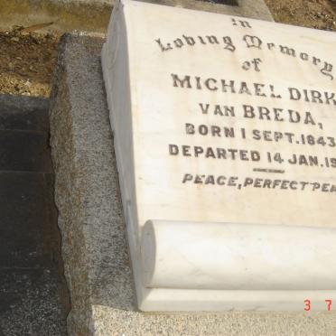 BREDA Michael Dirk, van 1843-1927