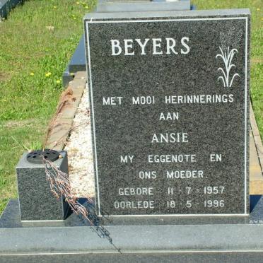 BEYERS Ansie 1957-1996
