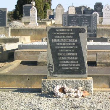 BADENHORST Hendrik J.M. 1880-1974 &amp; S.M. 1888-1950