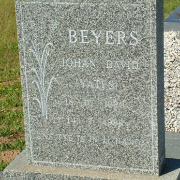BEYERS Johan David 1920-1986