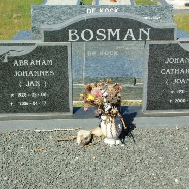 BOSMAN Abraham Johannes 1928-2006 &amp; Johanna Catharina 1931-2000