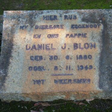 BLOM Daniel J. 1880-1949