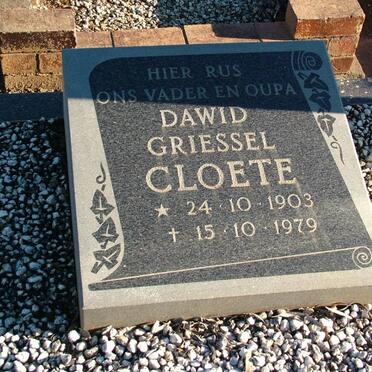 CLOETE Dawid Griessel 1903-1979
