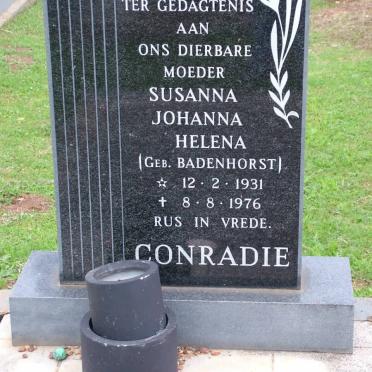 CONRADIE Susanna Johanna Helena nee BADENHORST 1931-1976