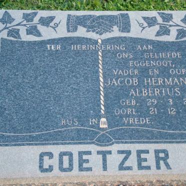 COETZER Jacob Hermanus Albertus 1921-1977