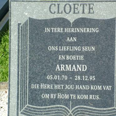 CLOETE Armand 1970-1995