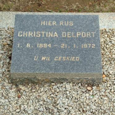 DELPORT Christina 1894-1972