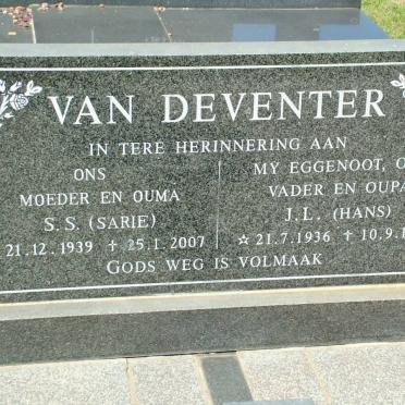 DEVENTER J.L., van 1936-1997 &amp; S.S. 1939-2007