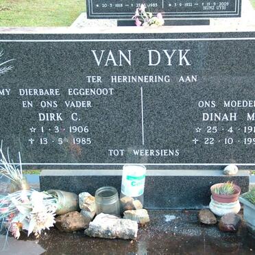 DYK Dirk C., van 1906-1985 &amp; Dinah M. 1912-1993