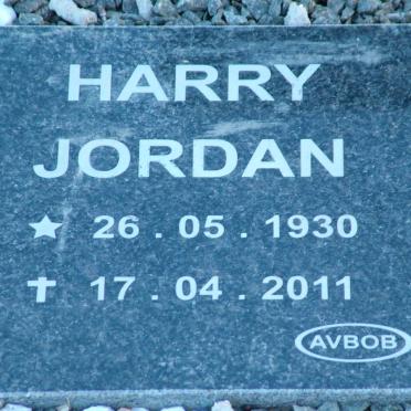 JORDAN Harry 1930-2011