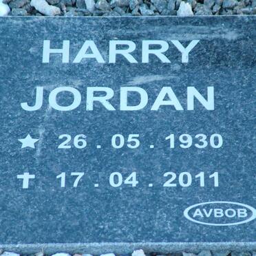 JORDAN Harry 1930-2011