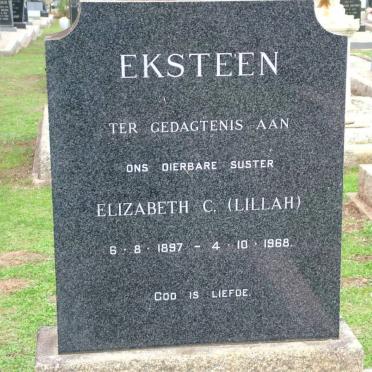 EKSTEEN Elizabeth C. 1897-1968