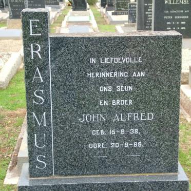 ERASMUS John Alfred 1938-1968