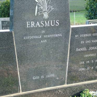 ERASMUS Daniël Johannes 1910-1978