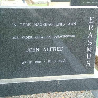 ERASMUS John Alfred 1912-2001