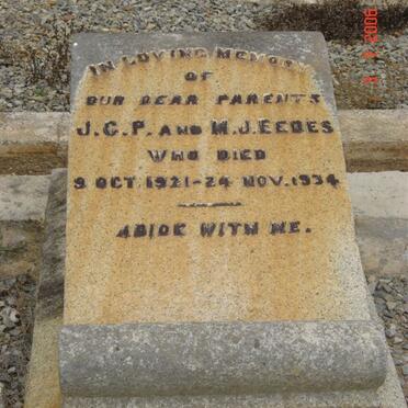 EEDES J.C.P. -1921 &amp; M.J. -1934