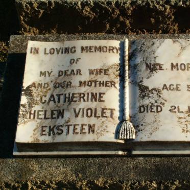 EKSTEEN Catherine Helen Violet nee MORRIS -1961