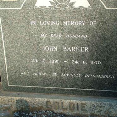 GOLDIE John Barker 1891-1970