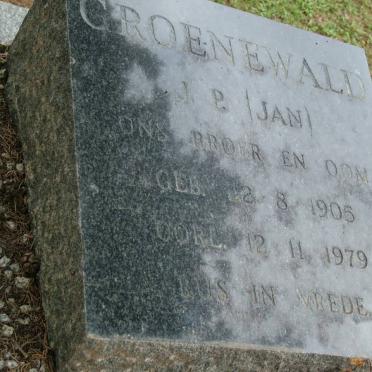 GROENEWALD J.P. 1905-1979