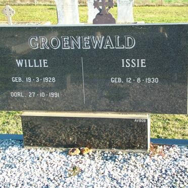 GROENEWALD Willie 1928-1991 &amp; Issie 1930-
