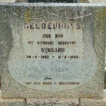 GELDENHUYS Sybrand 1897-1969