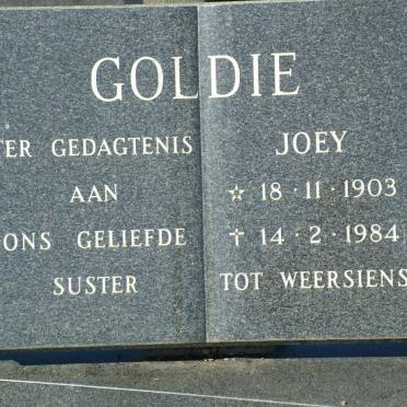 GOLDIE Joey 1903-1984