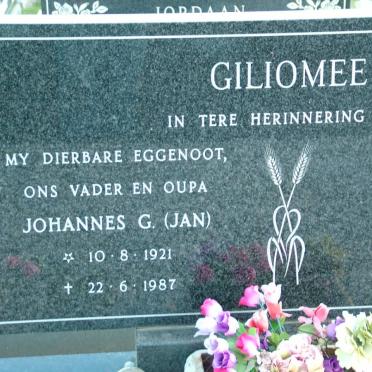 GILIOMEE Johannes G. 1921-1987