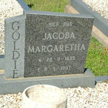 GOLDIE Jacoba Margaretha 1895-1987