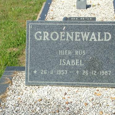 GROENEWALD Isabel 1953-1987